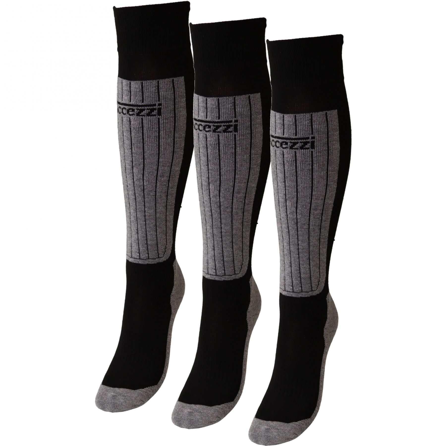 Accezzi Coolmax  Skistrømper  3 Par  Sort