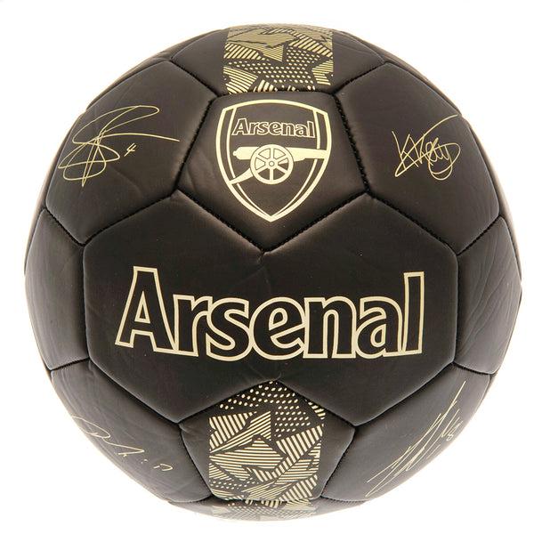 Arsenal Fc Fodbold Str  5   Sort Guld
