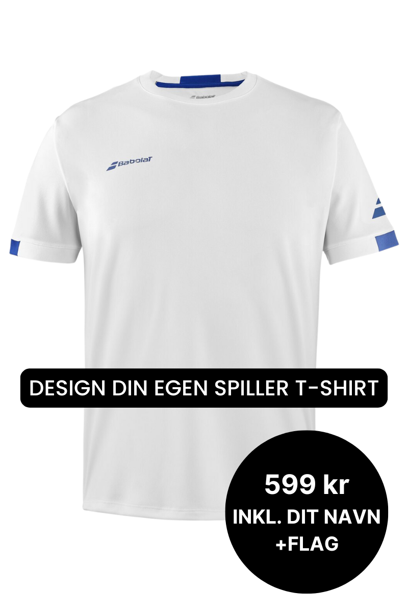 Babolat Play Crew Neck T Shirt   Hvid   Spiller T Shirt