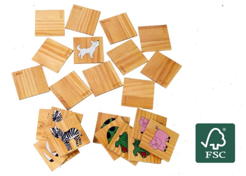 Bex Giant Memorize Family Pine Wood   Vendespil I Fsc Certificeret Træ   Hurtig Levering