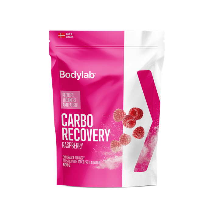 Bodylab Carbo Recovery Hindbær Restitutionsdrik  1 X 500 G
