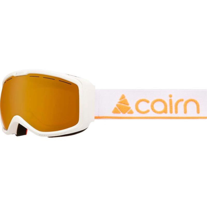 Cairn Funk Otg Photochromic  Skibriller  Junior  Mat Hvid Orange
