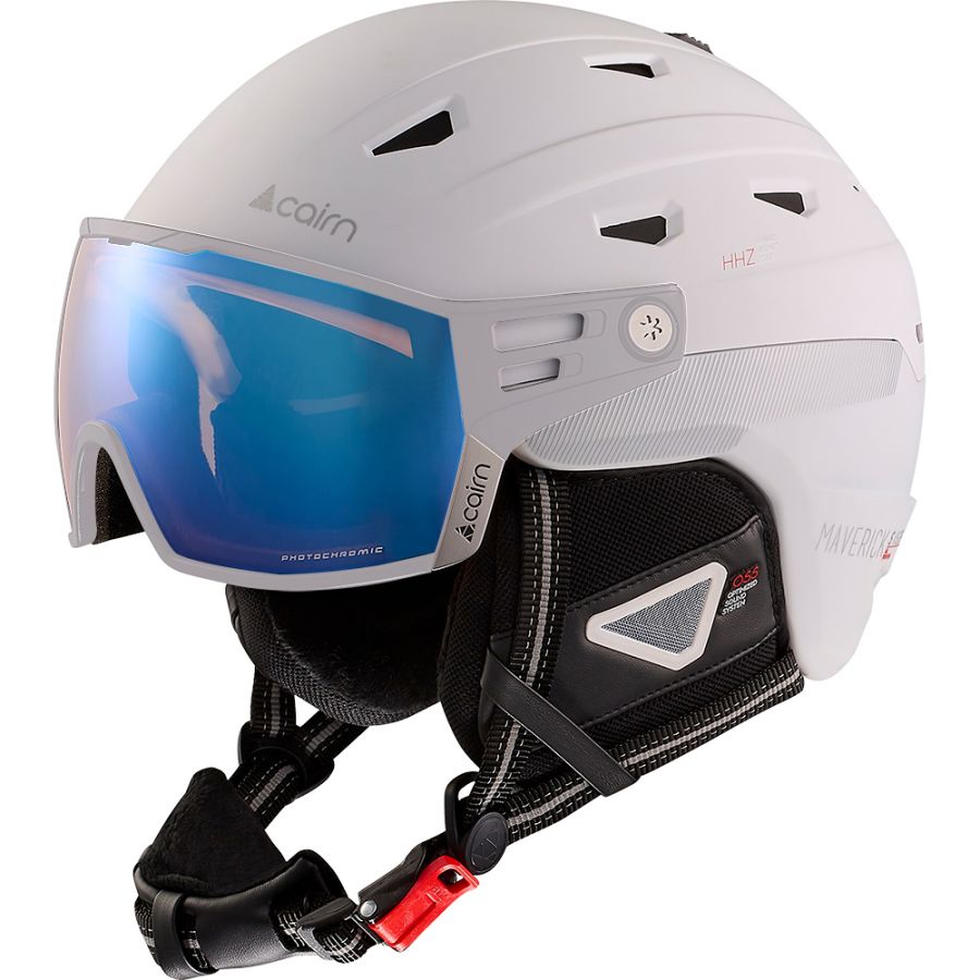 Cairn Maverick Evolight Skihjelm Med Visir  Hvid