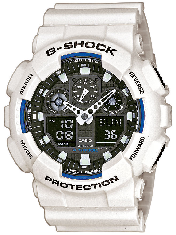 Casio Ga 100b 7aer Herreur G Shock Hvidt Ur