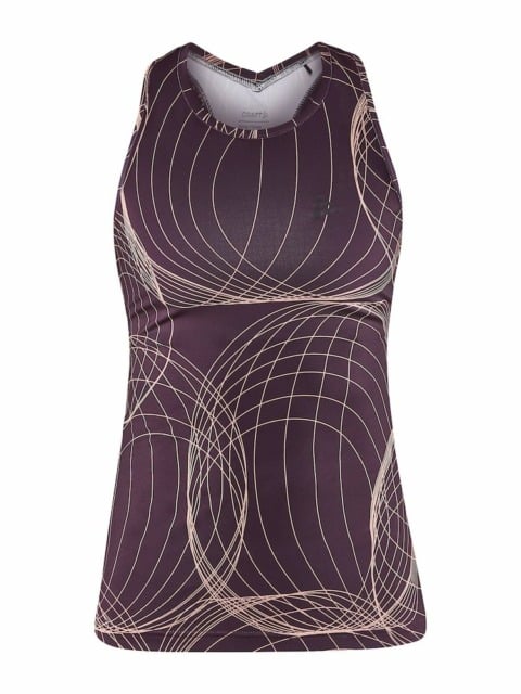 Craft   Core Charge Racerback Singlet W   Burgundy Bleikur Xs