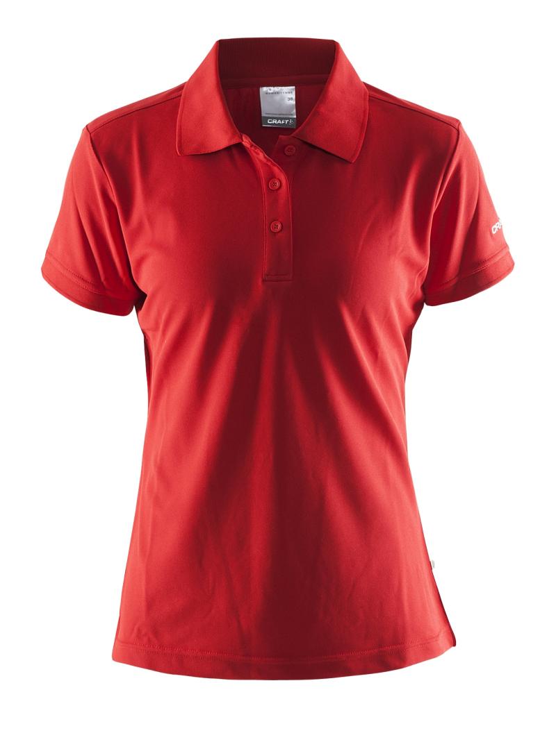 Craft   Polo Shirt Pique Classic Kvinder   Bright Red 38 M