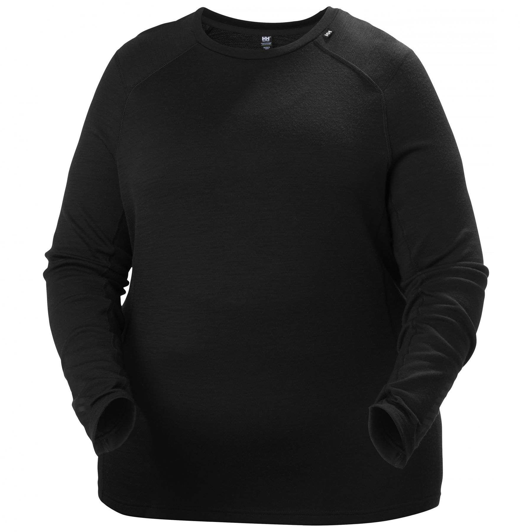 Helly Hansen Lifa Merino Midweight Crew Plus  Dame  Sort