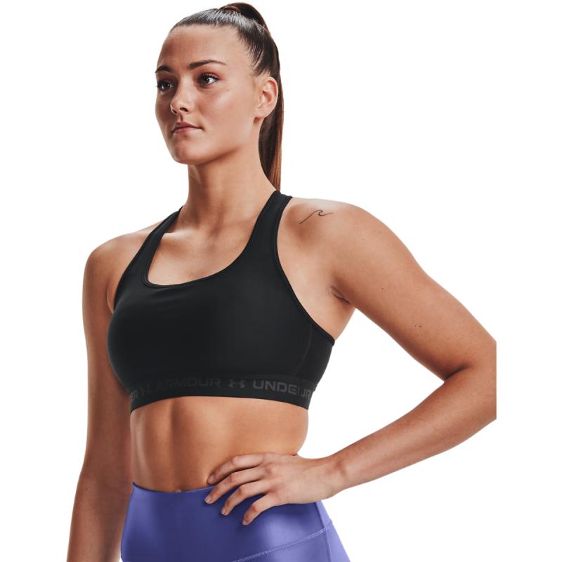 Kvinders Under Armour   Mid Crossback Sports Bra   Black M