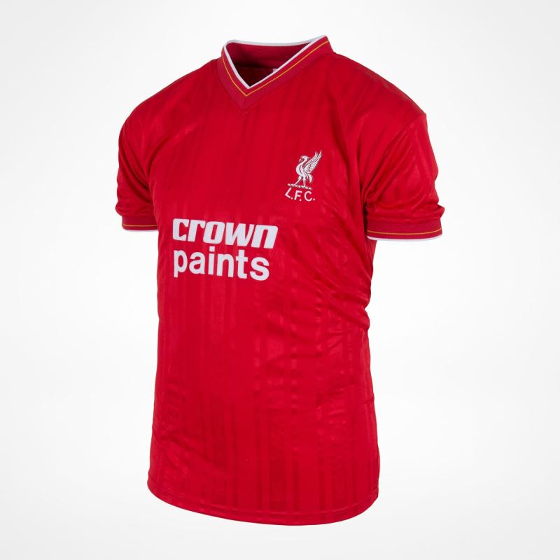Liverpool 1986 Home Retro Shirt    Crown Paints M