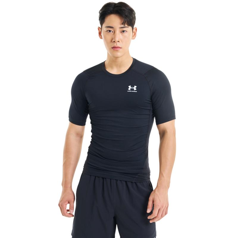Mænds Under Armour   Compression Ss T Shirt   Black 4xl