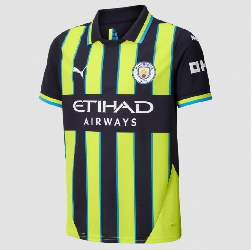Manchester City Away Jersey 2024 25   Boys 128   Ys