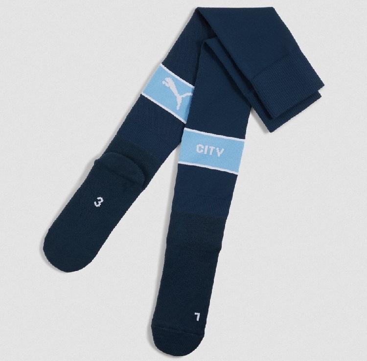 Manchester City Home Socks 2024 25   Unisex 2 5 5   35 38