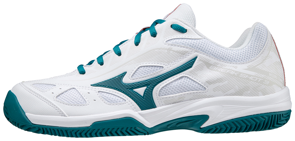 Mizuno Breakshot 3 Cc  Unisex  Hvid Turkis  Padelsko   38 5