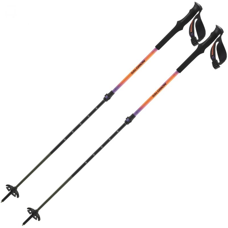 Salomon Qst Carbon S3  Skistave  Lilla Orange