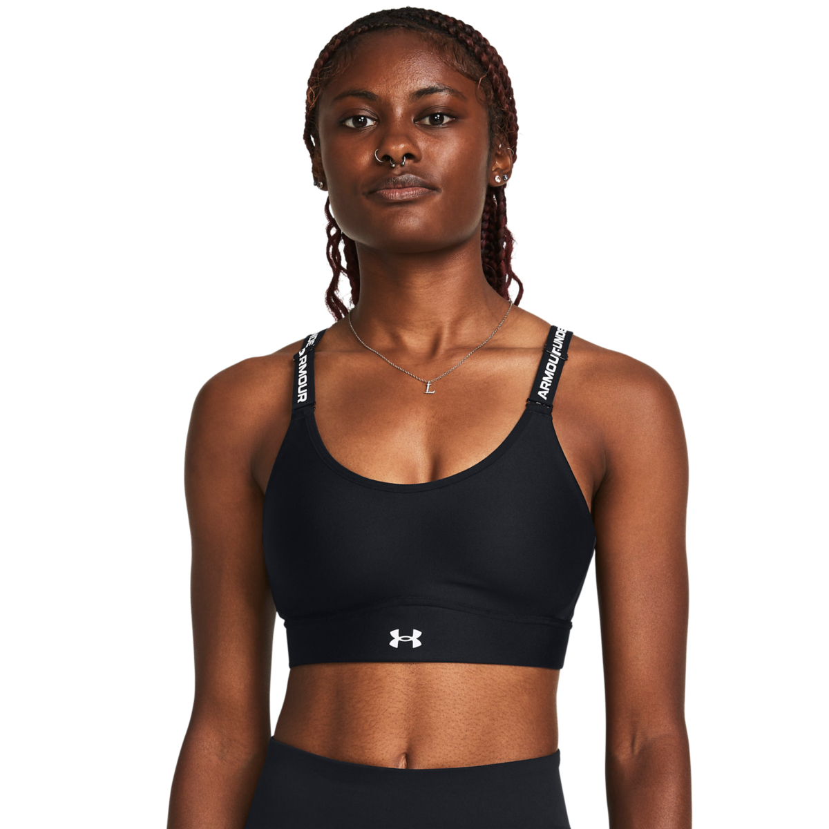 Kvinders Under Armour   Infinity 2 0 Mid Sports Bra   Black S  A   C