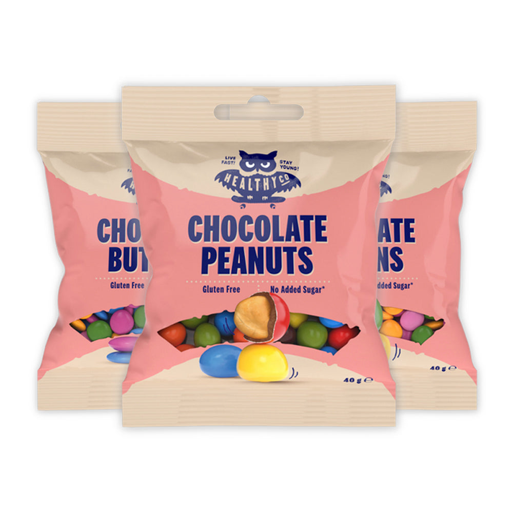 Healthyco Chocolate   Bland Selv  6x40g    Slik   Chips