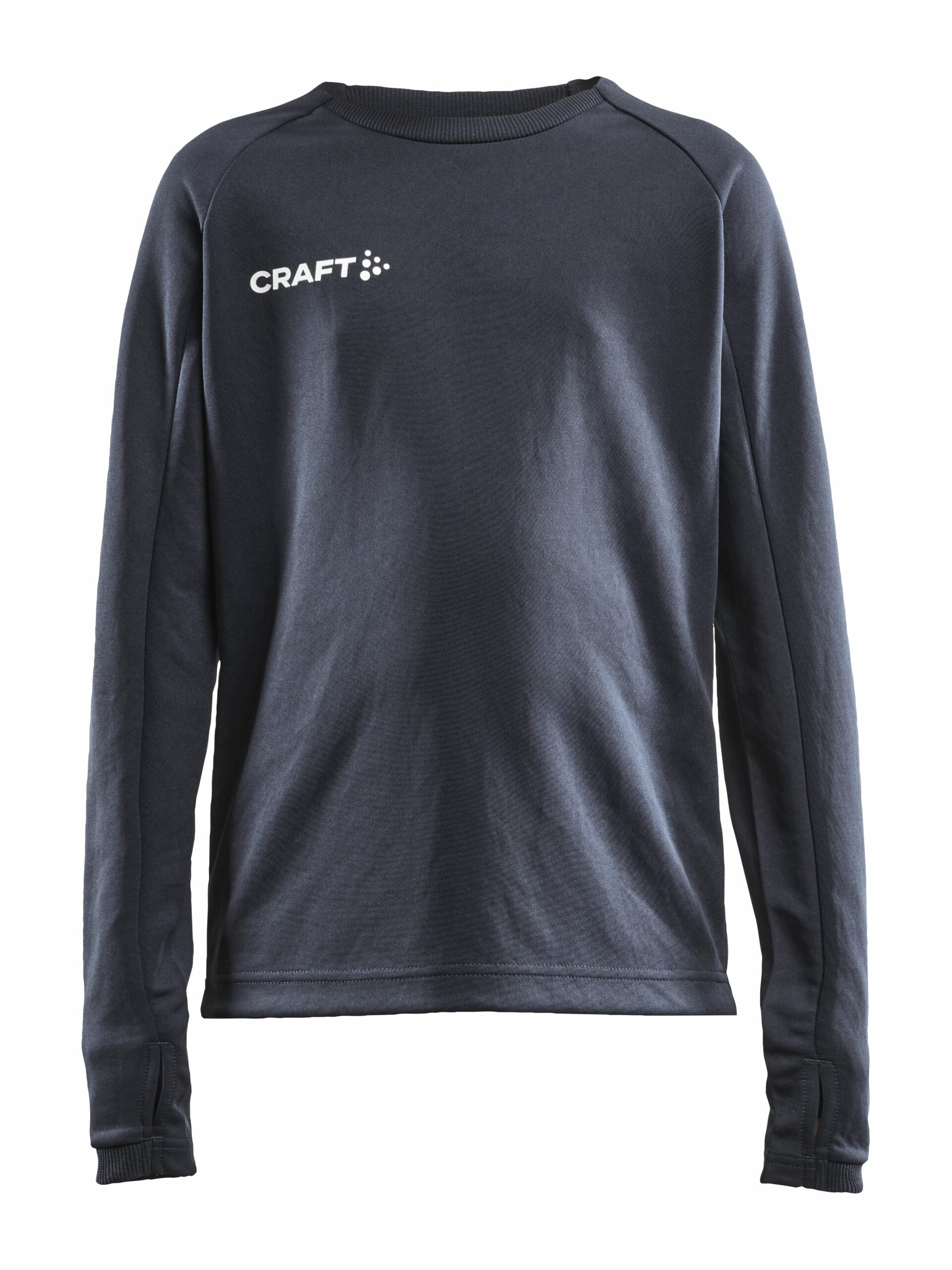 Craft   Evolve Crew Neck Jr   Asphalt 134 140