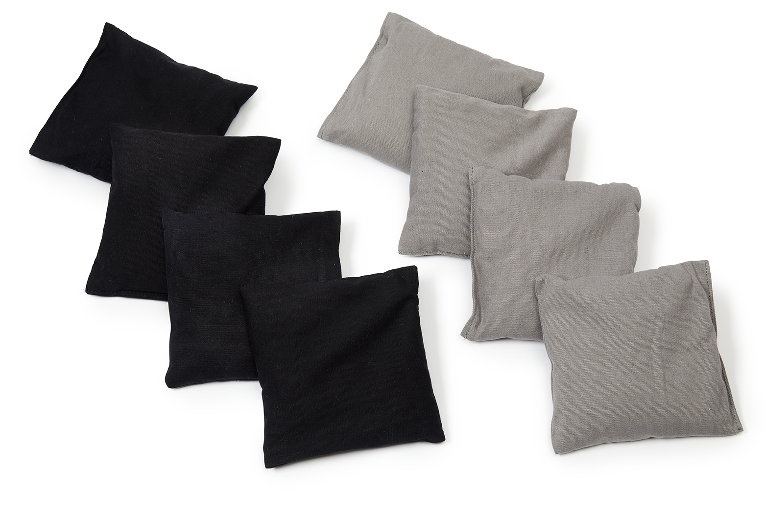 Bean Bags   Extra ærteposer Til Cornhole Pro   4 Grå Og 4 Sorte Poser   Hurtig Levering