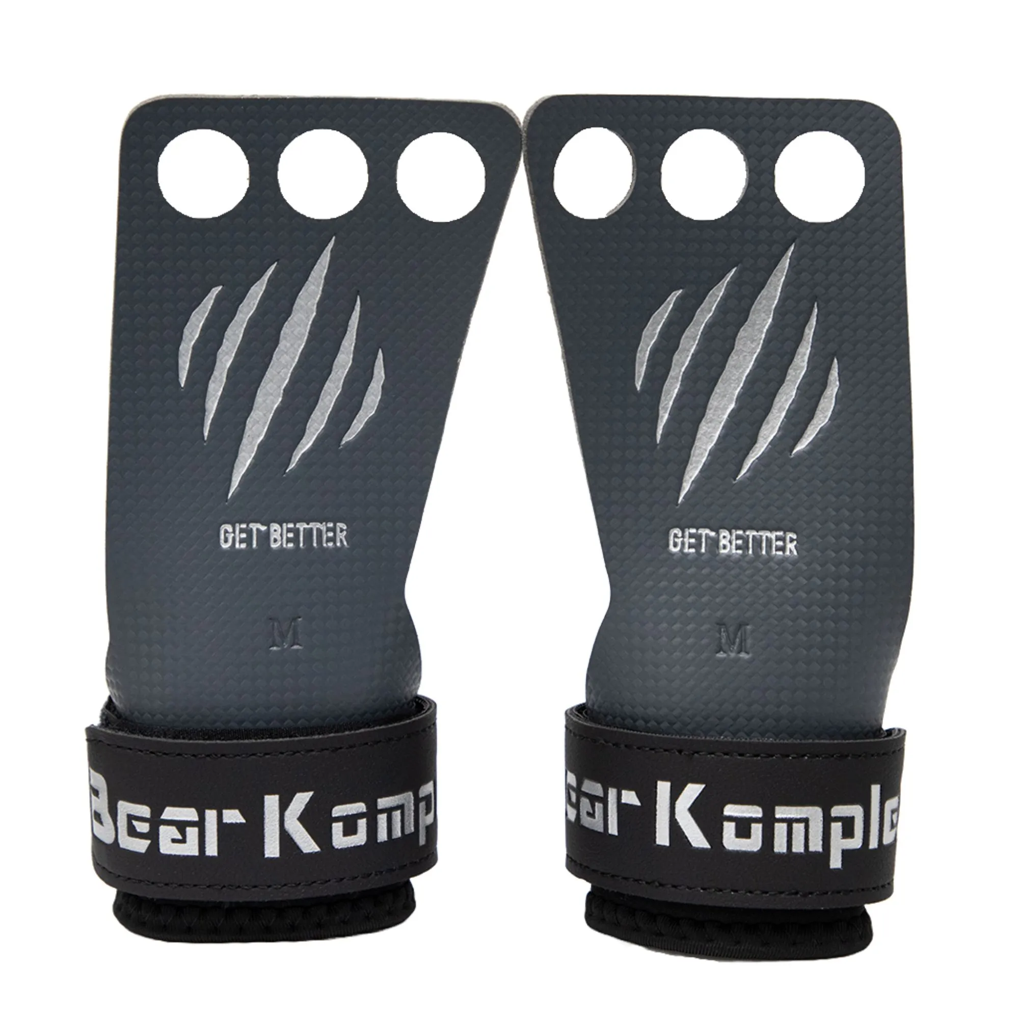 Bear Komplex Carbon Grips   3 Hole Str  L