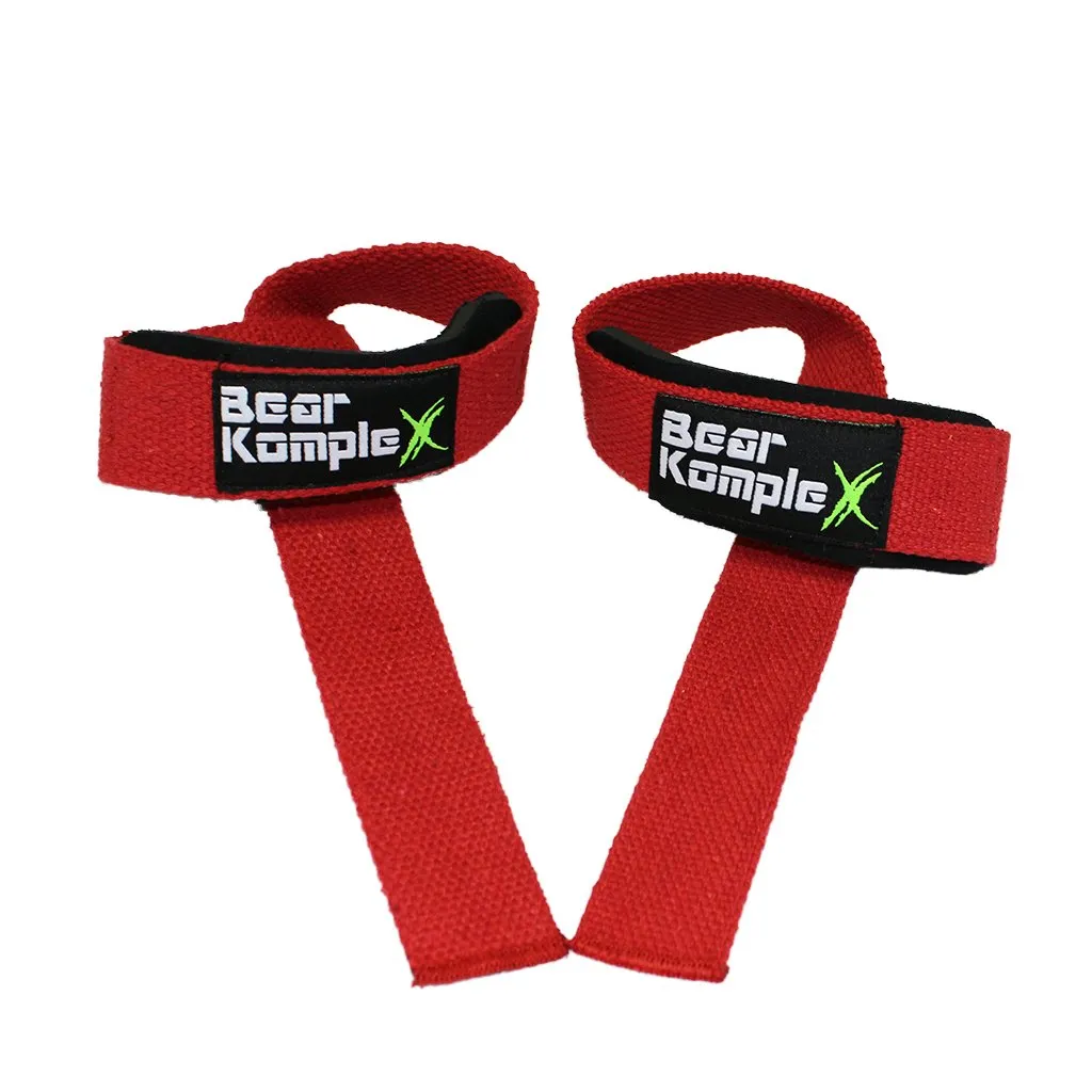 Bear Komplex Lifting Straps Rød   Neopren Straps Af Holdbar Kvalitet  Crossfit Udstyr  Til Vægtløftning Og Styrketræning