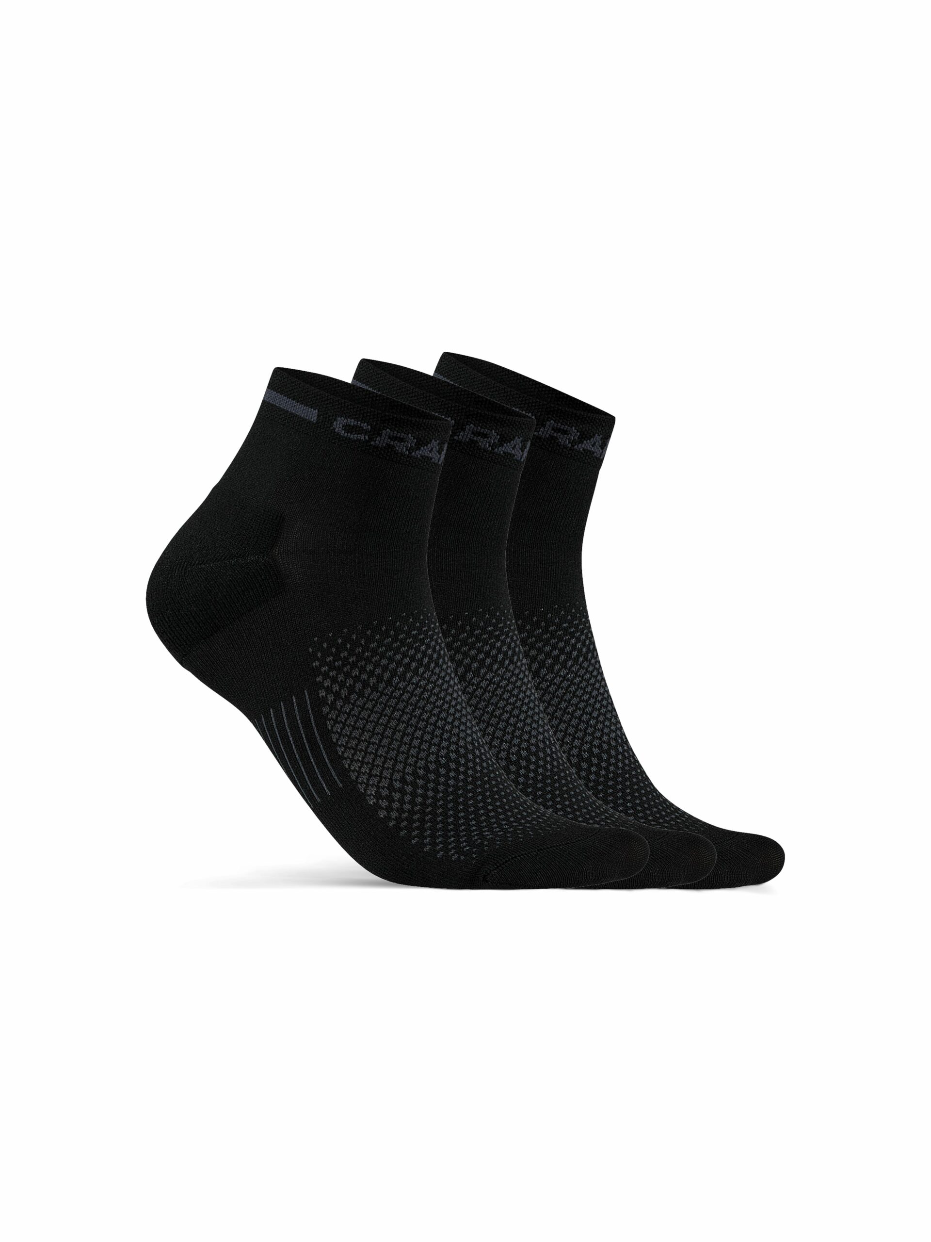 Craft   Core Dry Mid Sock 3 Pack   Black 46 48
