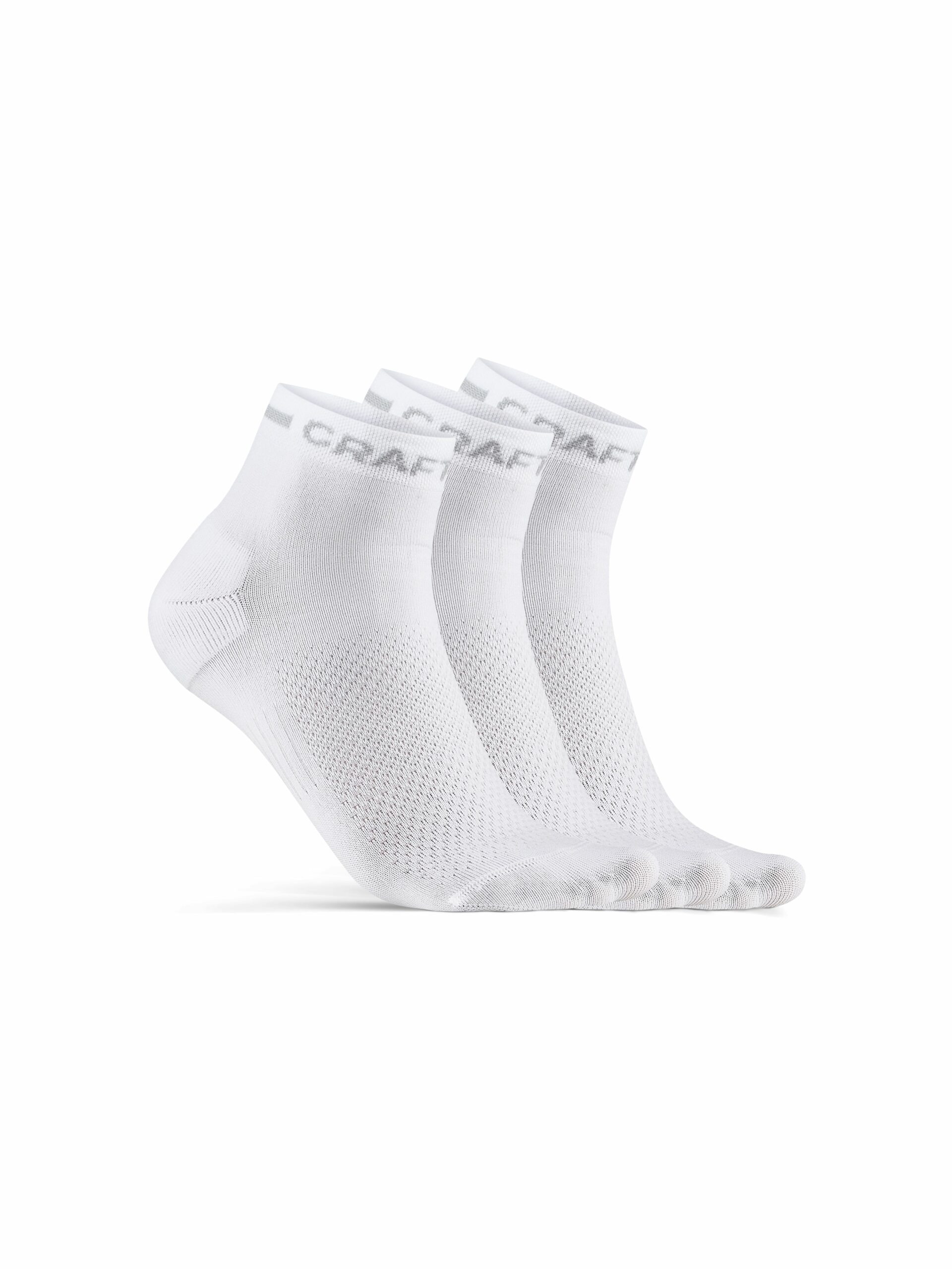 Craft   Core Dry Mid Sock 3 Pack   White 40 42