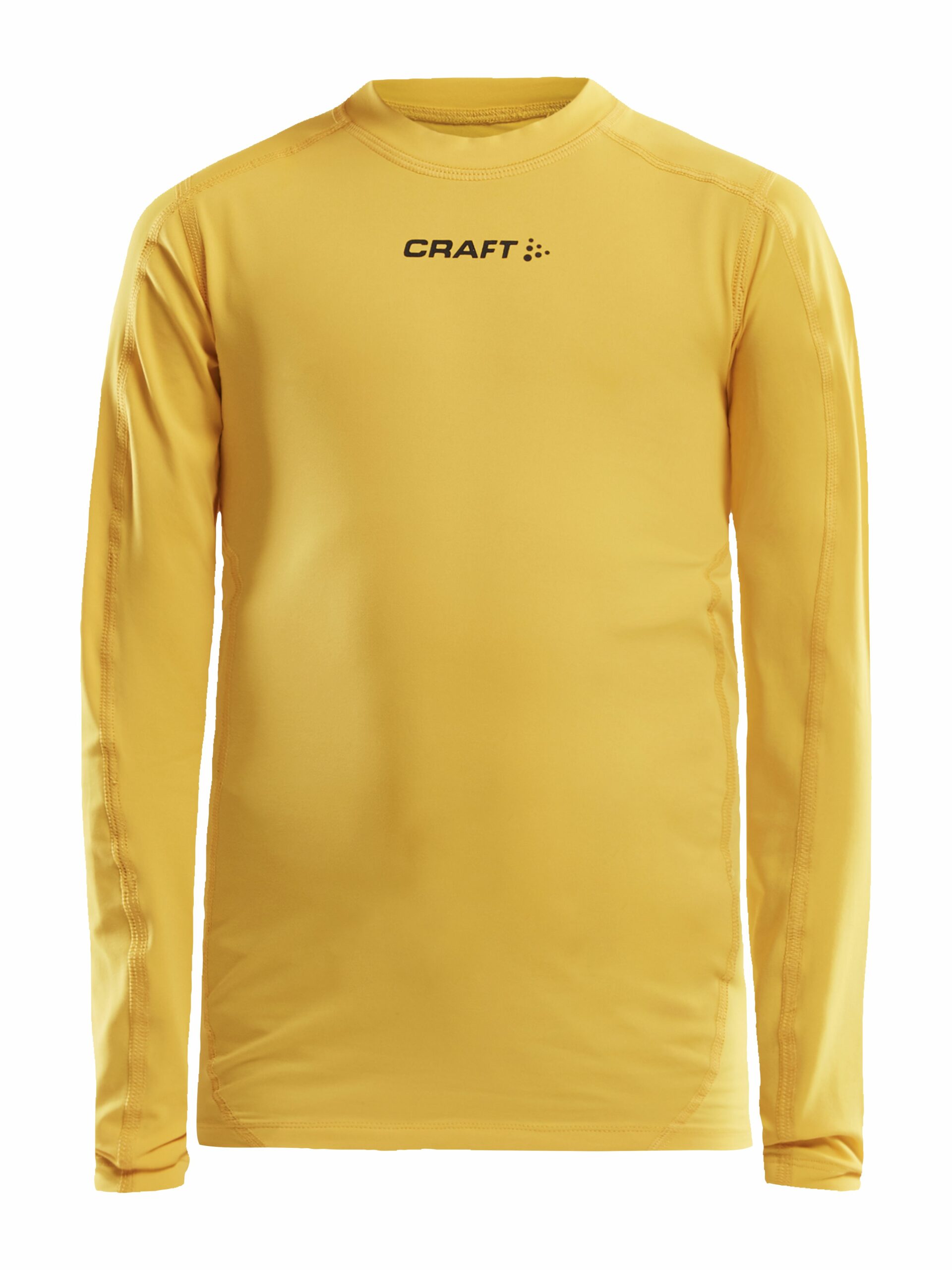 Craft   Pro Control Compression Long Sleeve Jr   Sweden Yellow 122 128