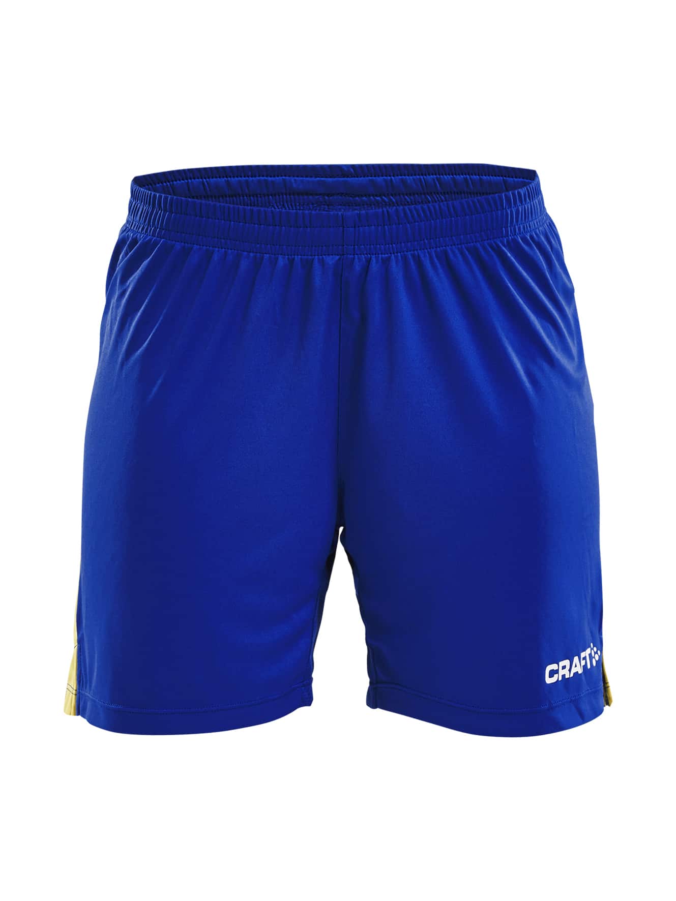 Craft   Progress Short Contrast Kvinder   Club Cobolt Sweden Yellow Xl