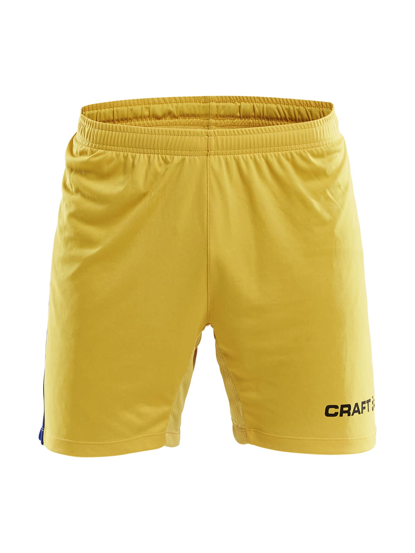 Craft   Progress Short Contrast Maend   Sweden Yellow Club Cobolt Xs