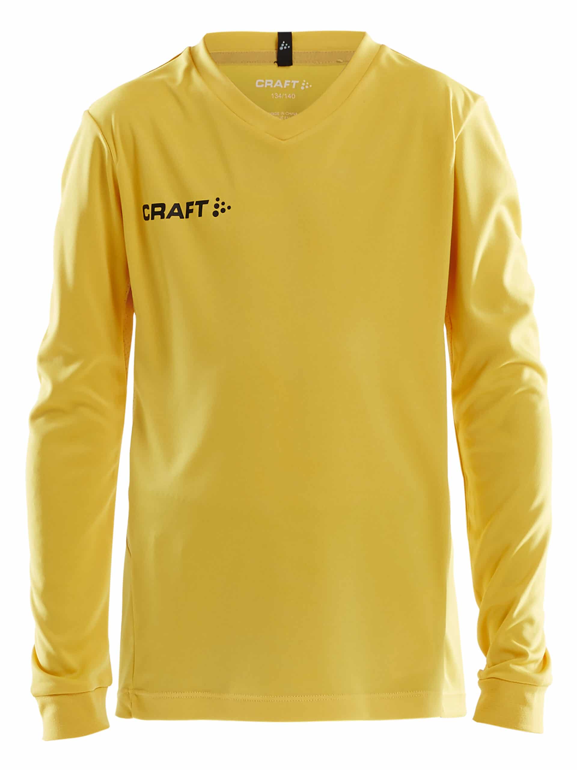 Craft   Squad Jersey Solid Ls Jr   Sweden Yellow 146 152