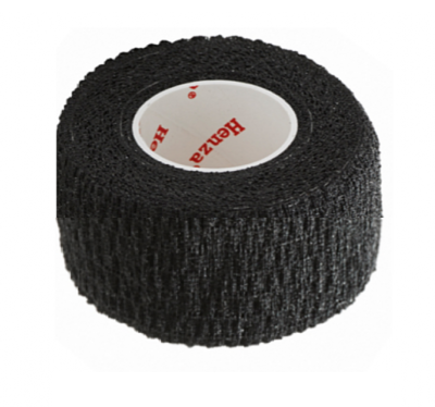 Henza  Elastisk Crossfittape   Sort   2 5cm X 6 9m