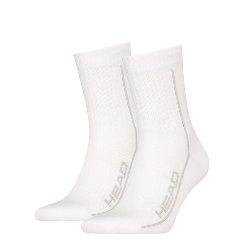 Head Performance Short Crew Tennisstrømper  2 Pak  Hvid    39 42