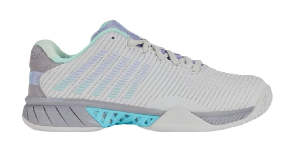 K Swiss Hypercourt Express 2 Women  Nimbus Cloud Lilac Gray Neon Purple    36