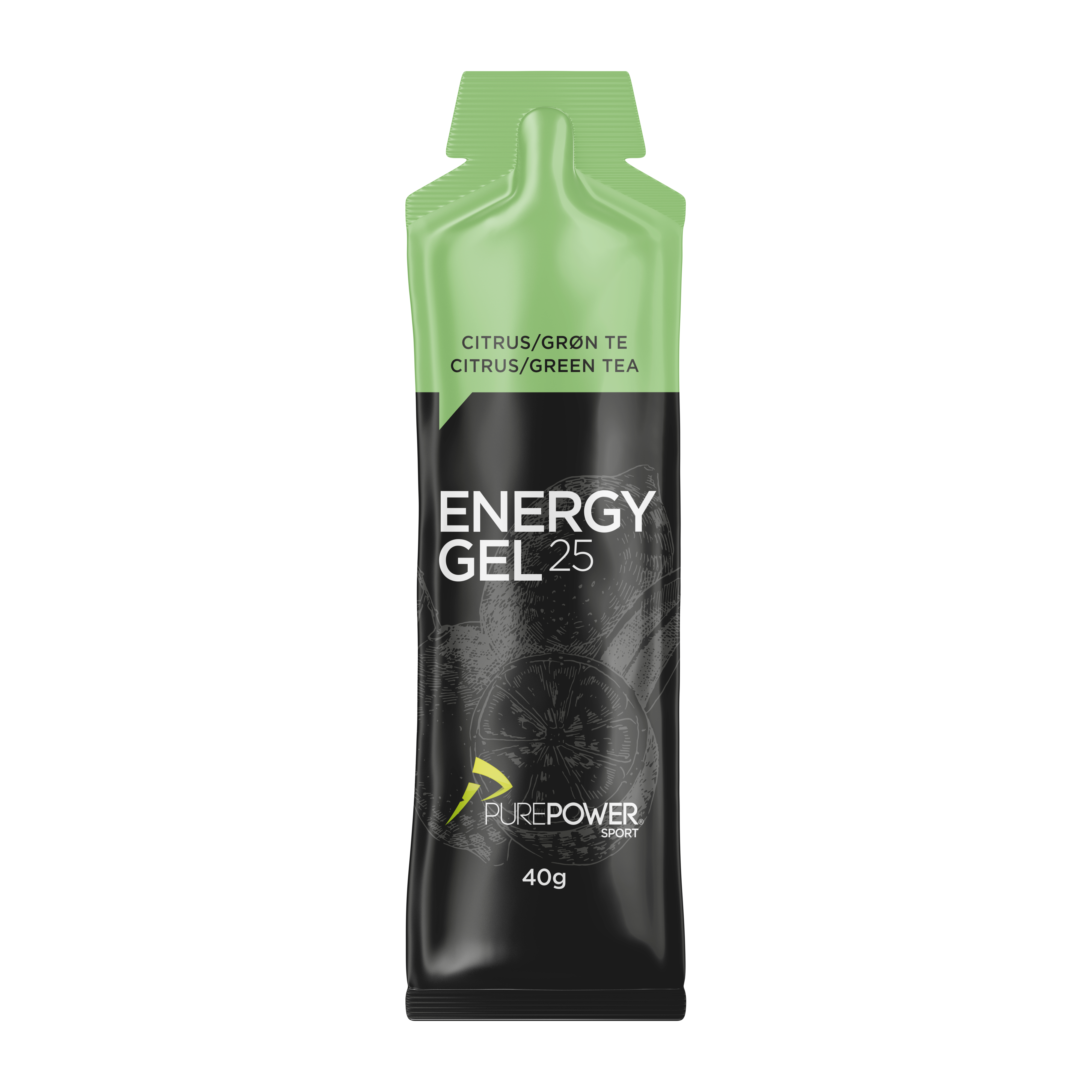Energy Gel Citrus Grøn Te 40 G